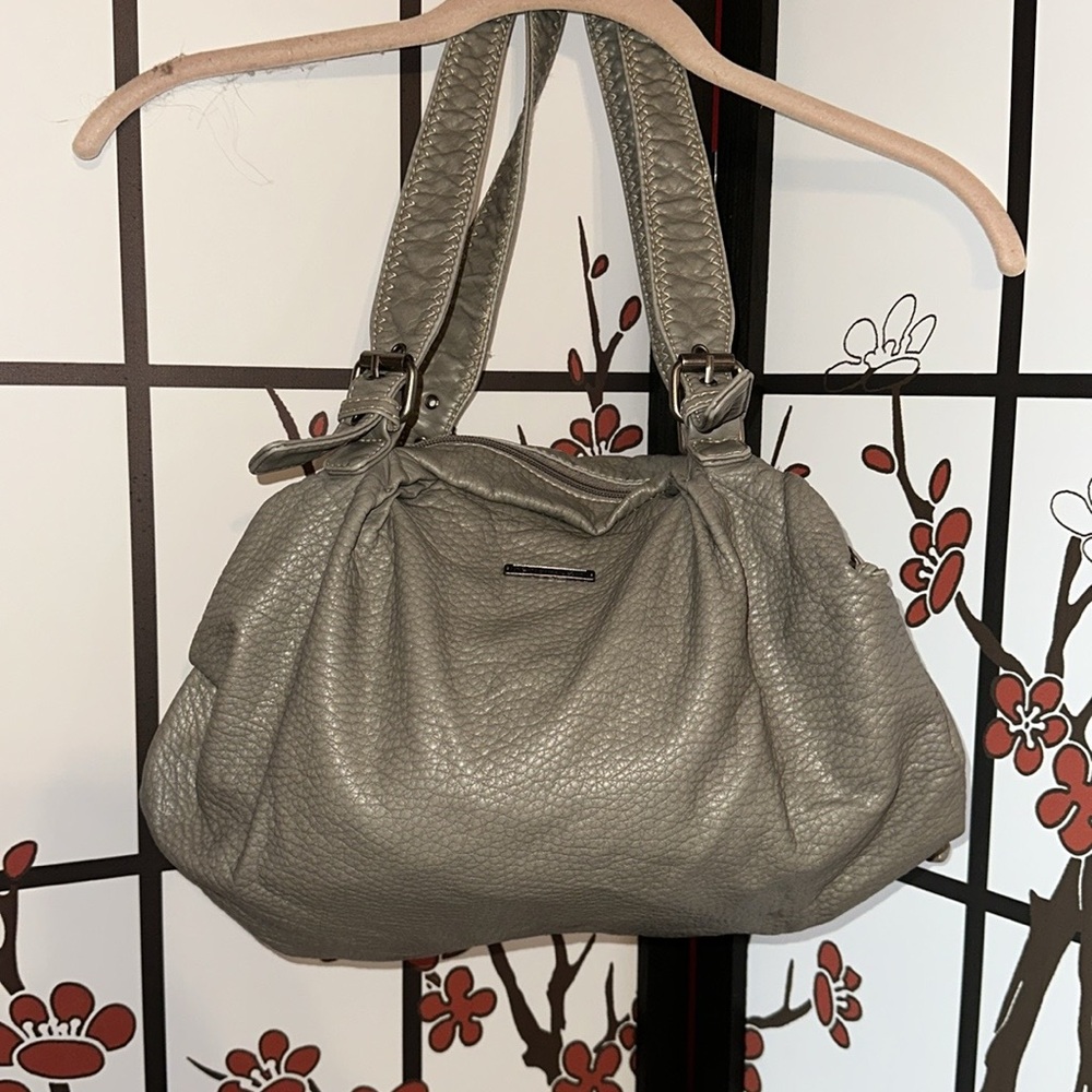 Chic Gray Leather Strap by marc ecko